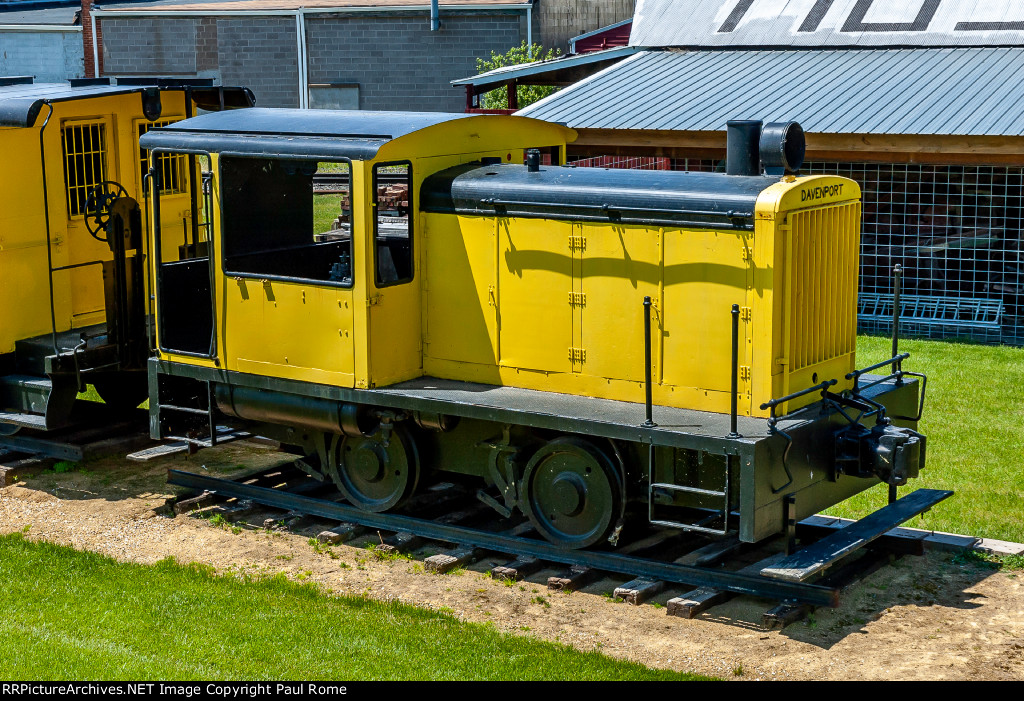 USAX 2358, Davenport 20T, on display at the Clinton County Historical Museum at Riverview Park 